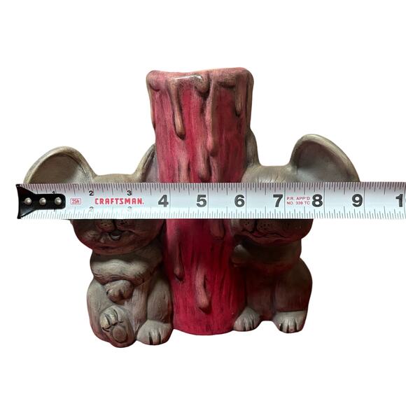 Vintage Christmas Mice with small vase - Picture 5 of 6